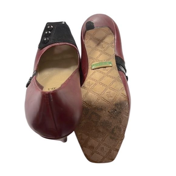 L.A.M.B. Women's Red and Black Heels - Picture 5 of 6